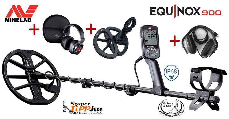 Minelab Equinox 900 fémkereső + vízálló fejhallgató