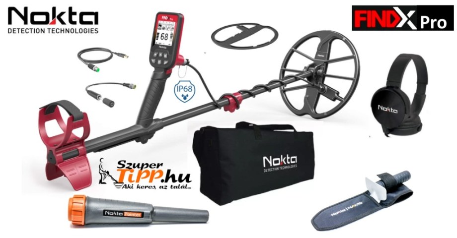 Nokta FindX Pro fémkereső + pointer + kiegészítők