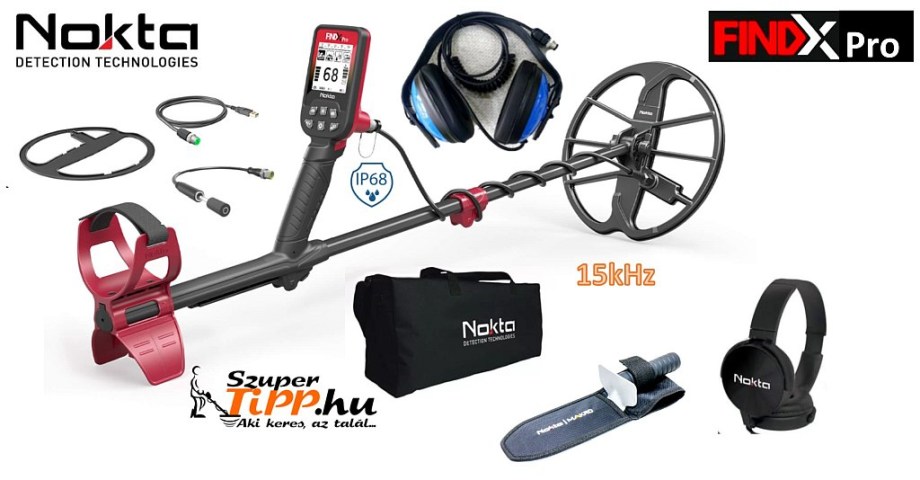 Nokta FindX Pro fémkereső + vízálló fejhallgató