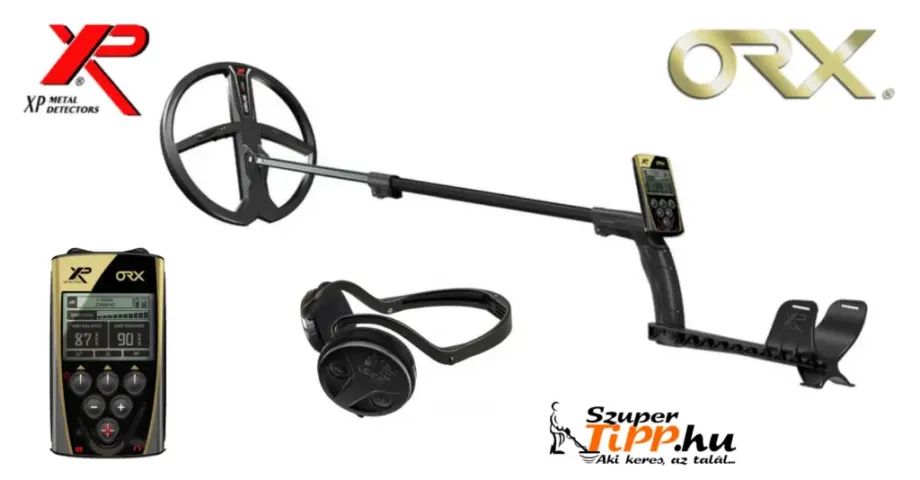 XP ORX fémkereső 28x34 DD szonda + távvezerlő +WSAudio fejhallgató